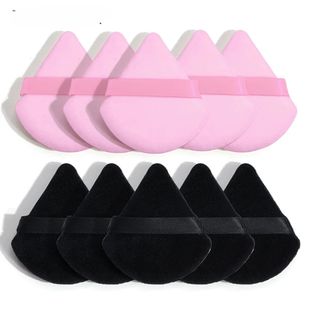 Wholesale 10/ 12 Pcs Triangle Powder Puff Wet Dry Use For Lo