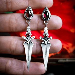 Vintage Medieval Gothic Sword Drop Earrings for Women New Wa