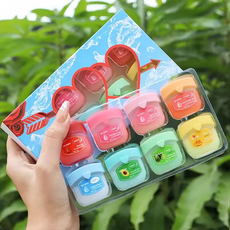4/6/8pcs Fruit Series Lip Balm Set Set Moisturizing Refreshi