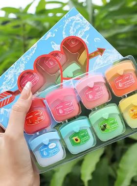 4/6/8pcs Fruit Series Lip Balm Set Set Moisturizing Refreshi