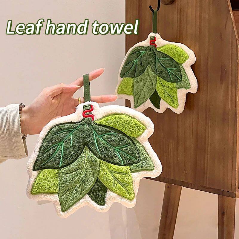 Cute Hand Towel Absorbent Handkerchief Hanging Towels Bathro