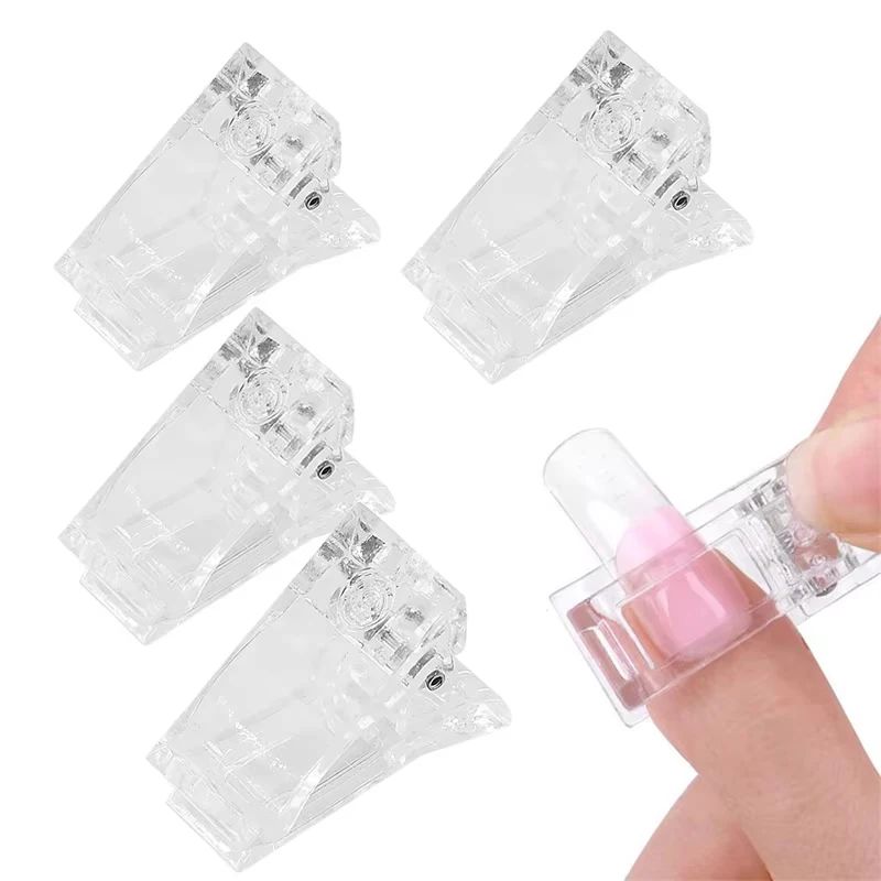 Acrylic Nail Clip Transparent Gel Quick Building Nail Tips C