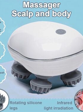 Head Massager with Adjustable Speed for Scalp Massage Red Li