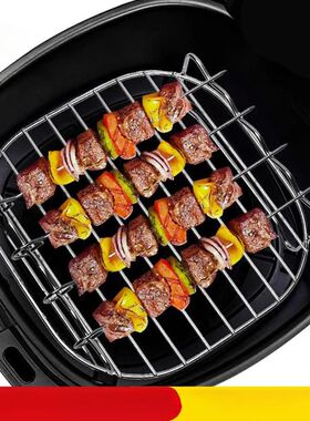 Outdoor grill set with skewers square air fryer grill steame
