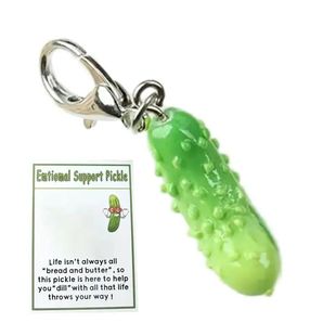 Vegetable Creative Inspirational Keychain Positive Cucumber