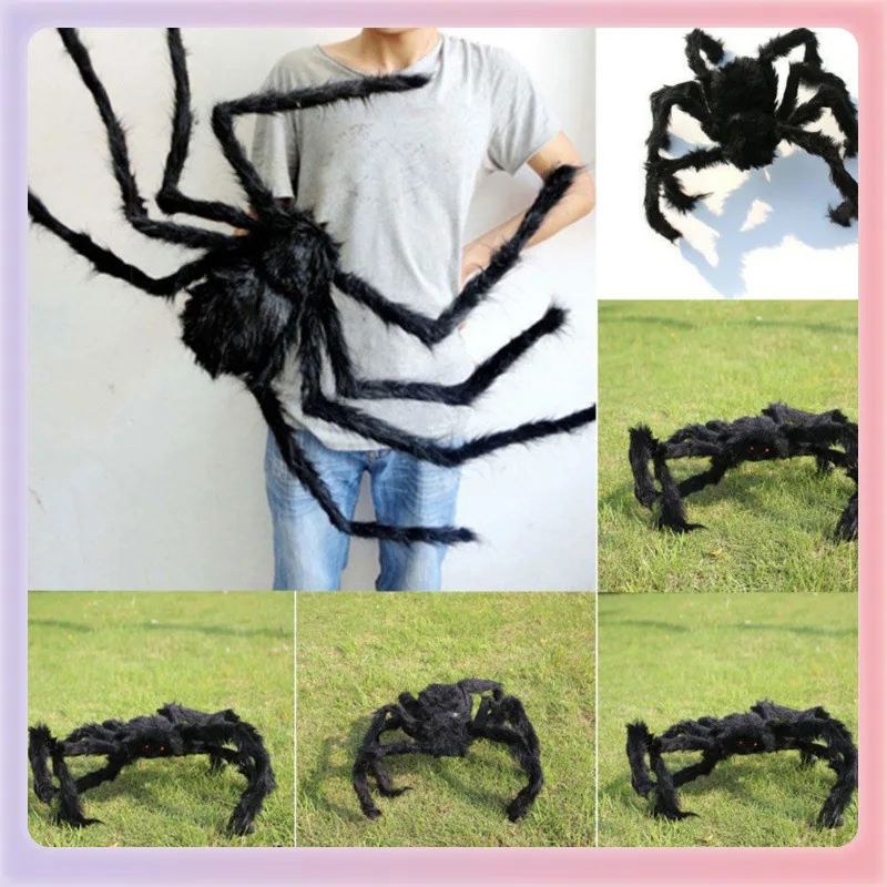 Halloween Spider Web Black Fake Outdoor Decoration Supplies