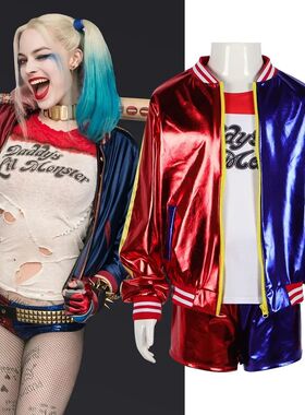 Robe Anime pour adultes, Costume pour femmes, perruque Quinn