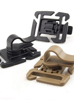 2PCS Rotatable Drinking Tube Clip Molle Hydration Bladder Dr