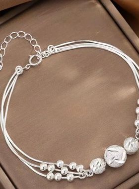 Fine 925 Sterling Silver Lucky Beads Bracelets For Women Lux