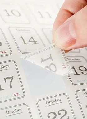 12pcs 365 Days Calendar Decorative ers Scrapbooking Diy Labe