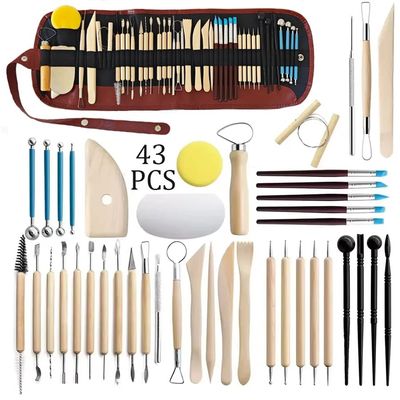 Pottery Clay Sculpting Tools Kit 8-61 Pcs/Set, Ceramic Wax C