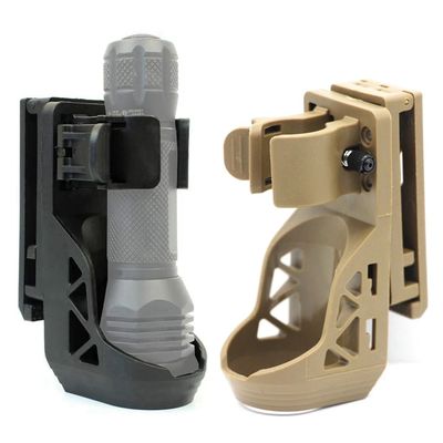 Tactical  360° rotating Flashlight Holster with Lever Side