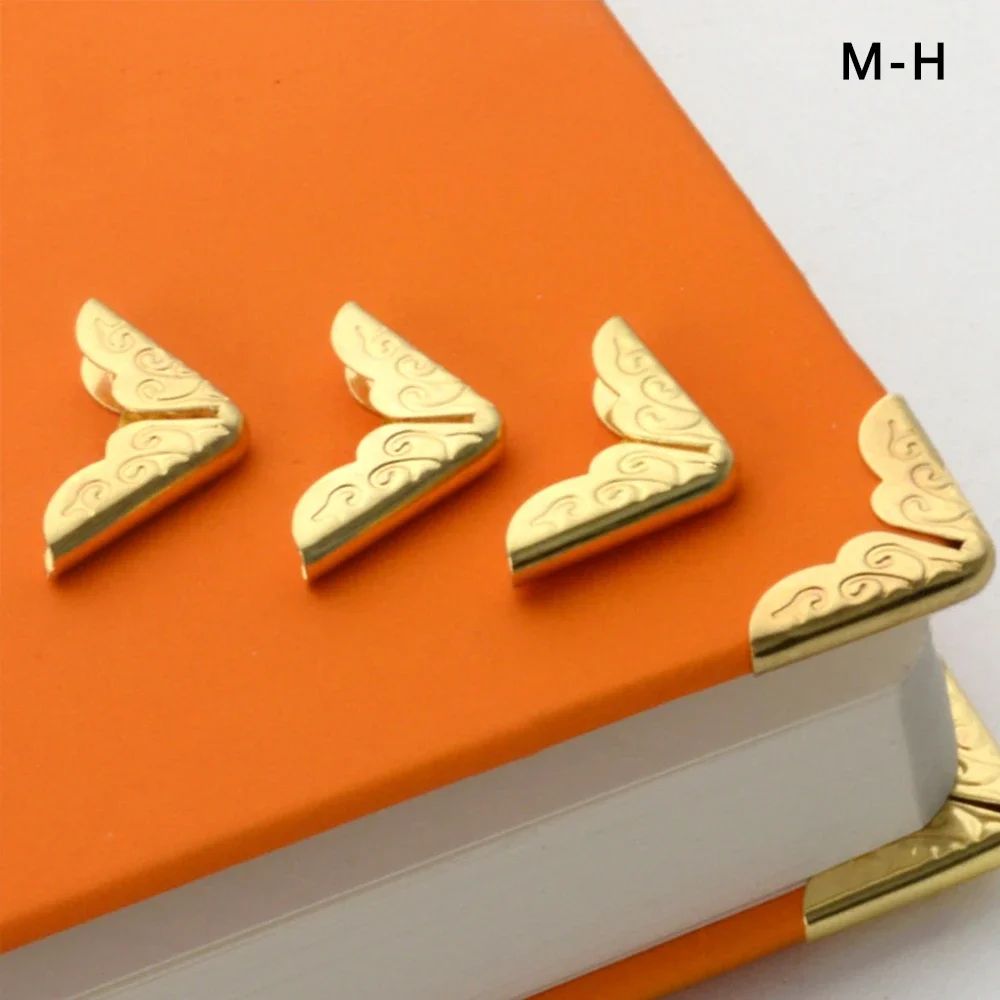 50Pcs/200Pcs Metal Book Corner Protector Vintage Scrapbook P