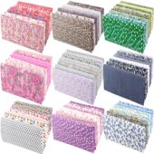 8PCS Fabric Pack Multicolor Teramila Cotton Square Printed