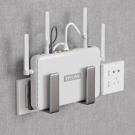 路由器收纳盒子上墙神器机顶盒壁挂式固定器支撑托架wifi放置物架