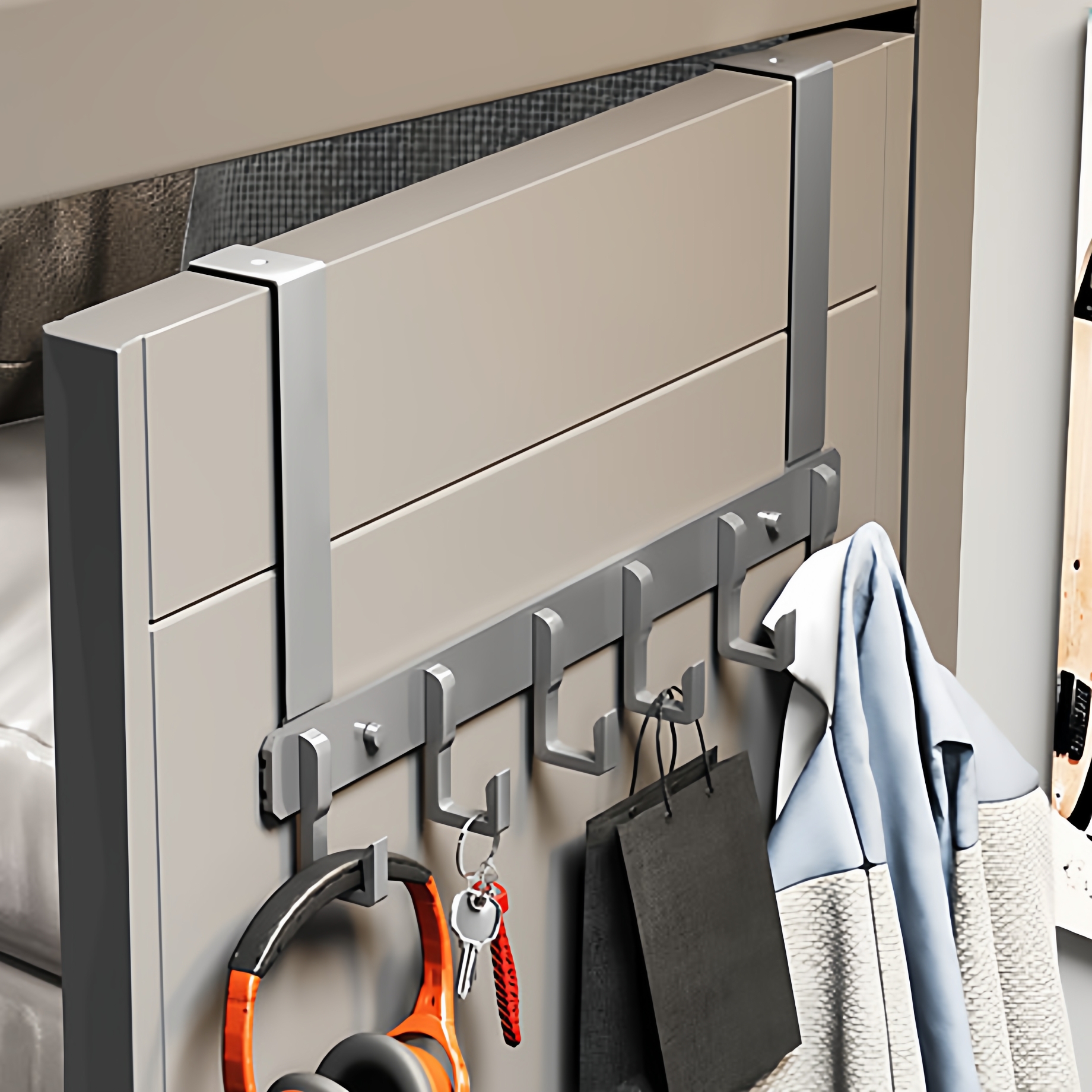 门后挂钩免打孔无痕置物收纳