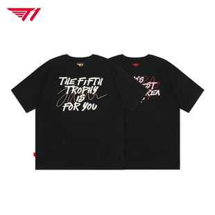 现货 T1战队2025年夏季新款限定T恤Faker签名印花短袖引语系列