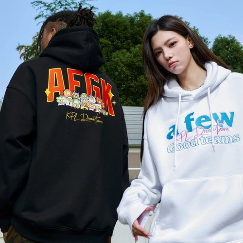 [现货现发]AFGK x KPL王者梦之队联名 撞色印花连帽卫衣男女同款