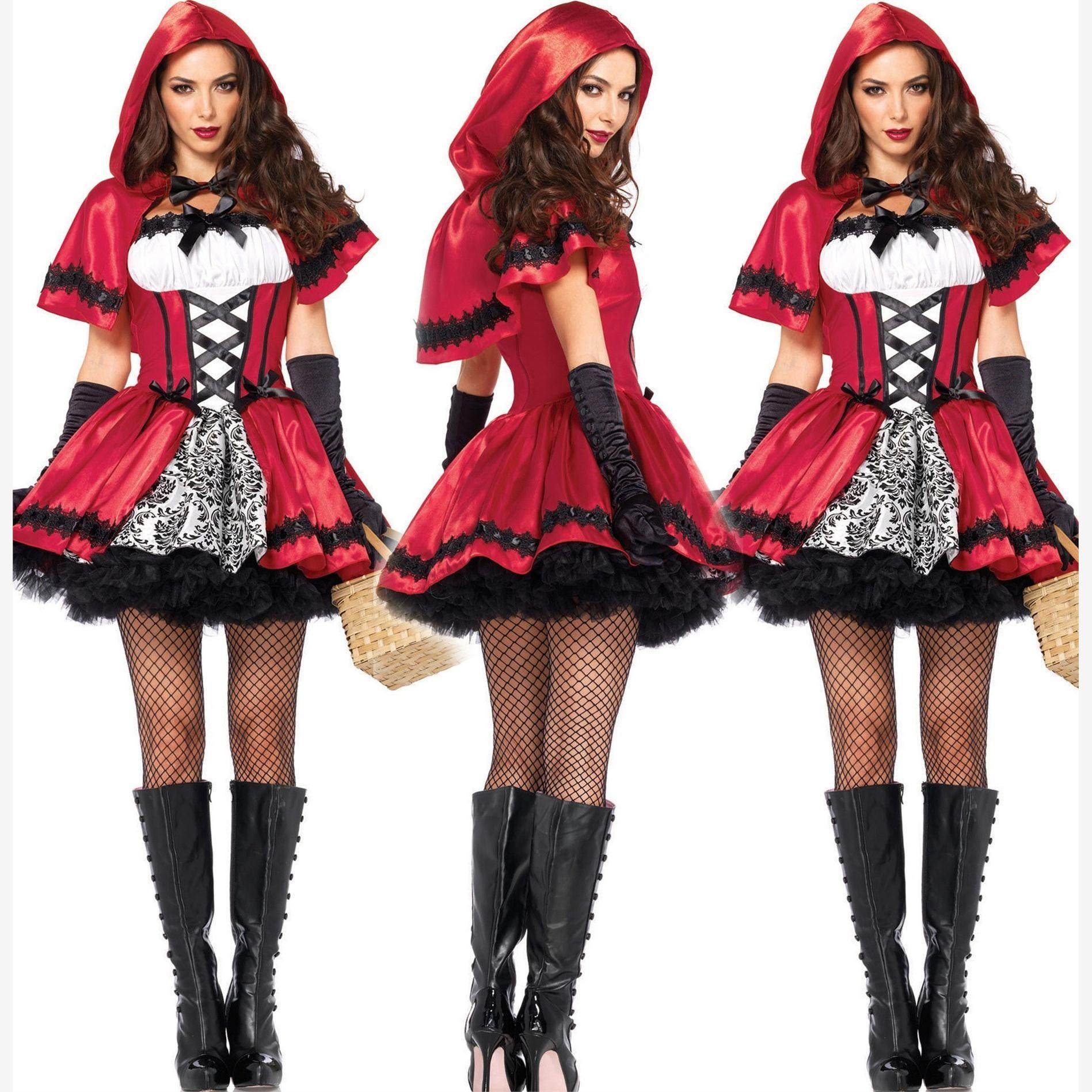 costume halloween little red riding hood ladies fancy dress