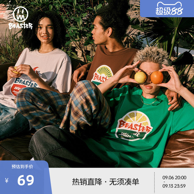 Beaster短袖小恶魔水果印花图片