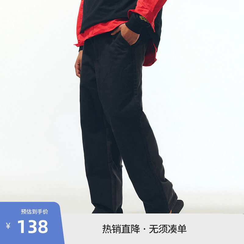 【beaster fe】美式宽松休闲裤男纯棉柔软亲肤百搭潮流长裤子春新图片