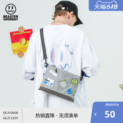 BEASTER GOODDAY斜挎包男胸包腰包新款潮流百搭运动单肩包背包女