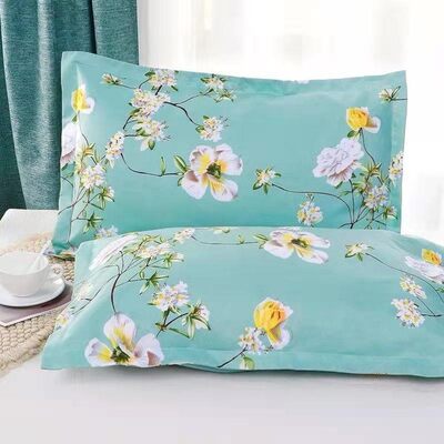 加大加厚纯棉枕套一对装