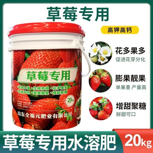 草莓专用水溶肥冲施肥桶装有机肥正品生根提苗膨果上色增产专用型