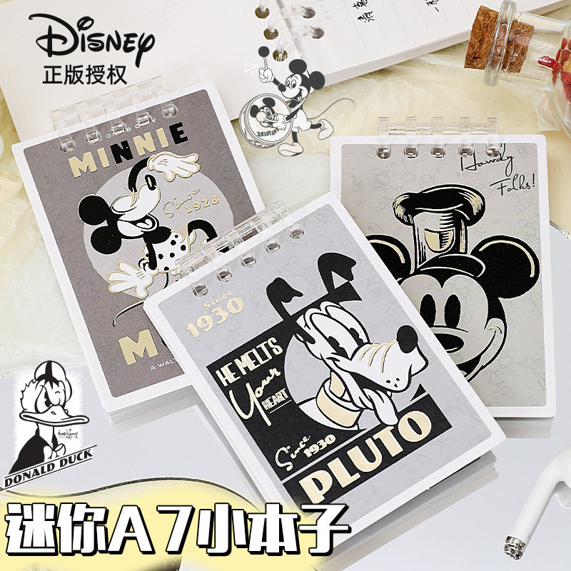 a7迪士尼正版学生潮流口袋本迷你便携小本子随身小号笔记本记可爱