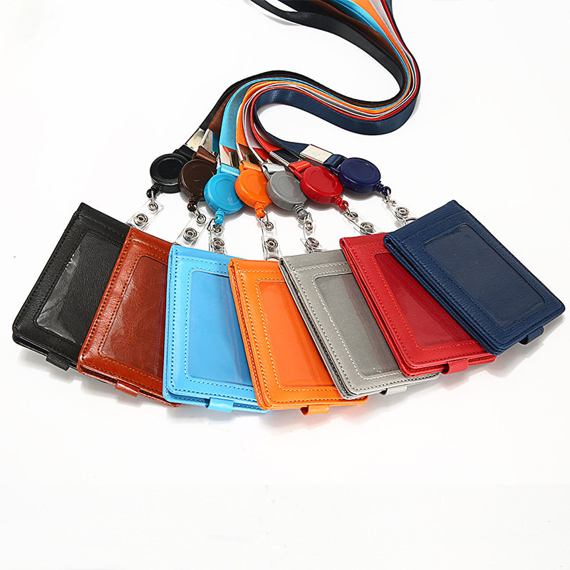 Card Holder Multifunctional Id Holder Work Permit Leather Ba