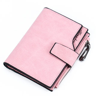 Hengsheng Women's Wallet Short Candy Color Buckle Wallet Mul