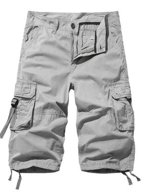 ew Loose Large Size Cargo Shorts Cotton en's actal Casual Sh