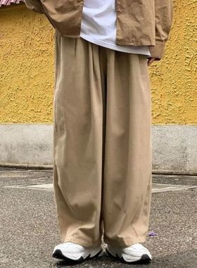 100% Cotton aggy ants en Wide Leg Oersize Japenese Y2k Ankle