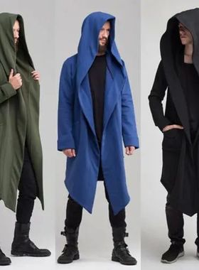 Fashion oodie ens Womens Warm ooded Solid Coat Jaet ing Autu