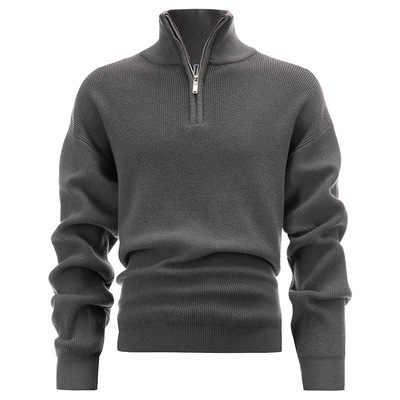 Da  Half Zipper Turtleneck Men's Inner Base Knitwear Pullove