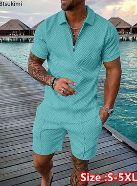 2023 en‘s Summer hing Luxury  Shirts Short Sleee Set Casual