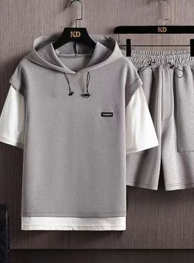 2023 Summer ew en's Fashion Waffle Short Sleee -shirt wo-iec