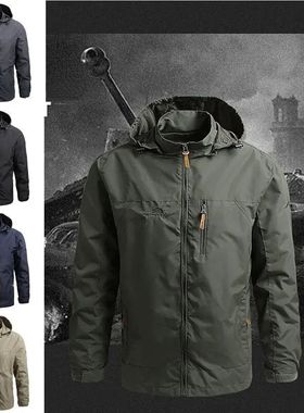 en Windbreaker ilitary Field Jaets Outerwear ens ing Autumn