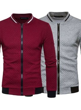 en Fashion s ipper Casual Long Sleee Slim Jaet