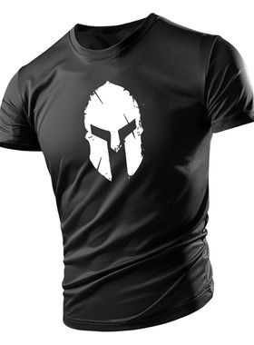 Summer Fashion Casual s 2d rinted Armor Adult Crewne Short S