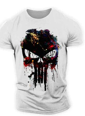 en's Vintage -shirts 3d Skeleton rinted Sreet etro Sparta Sh