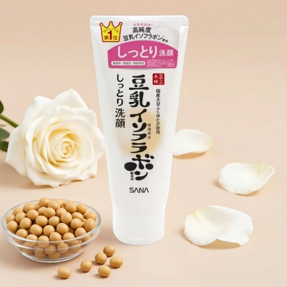 SANA 珊娜豆乳美肌洗面膏浓润保湿150克洁肤滋润保湿洗脸清洁水润