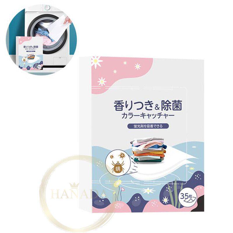 World Life 除螨洗衣防染吸色布35片装樱花香防串染吸色片吸色纸