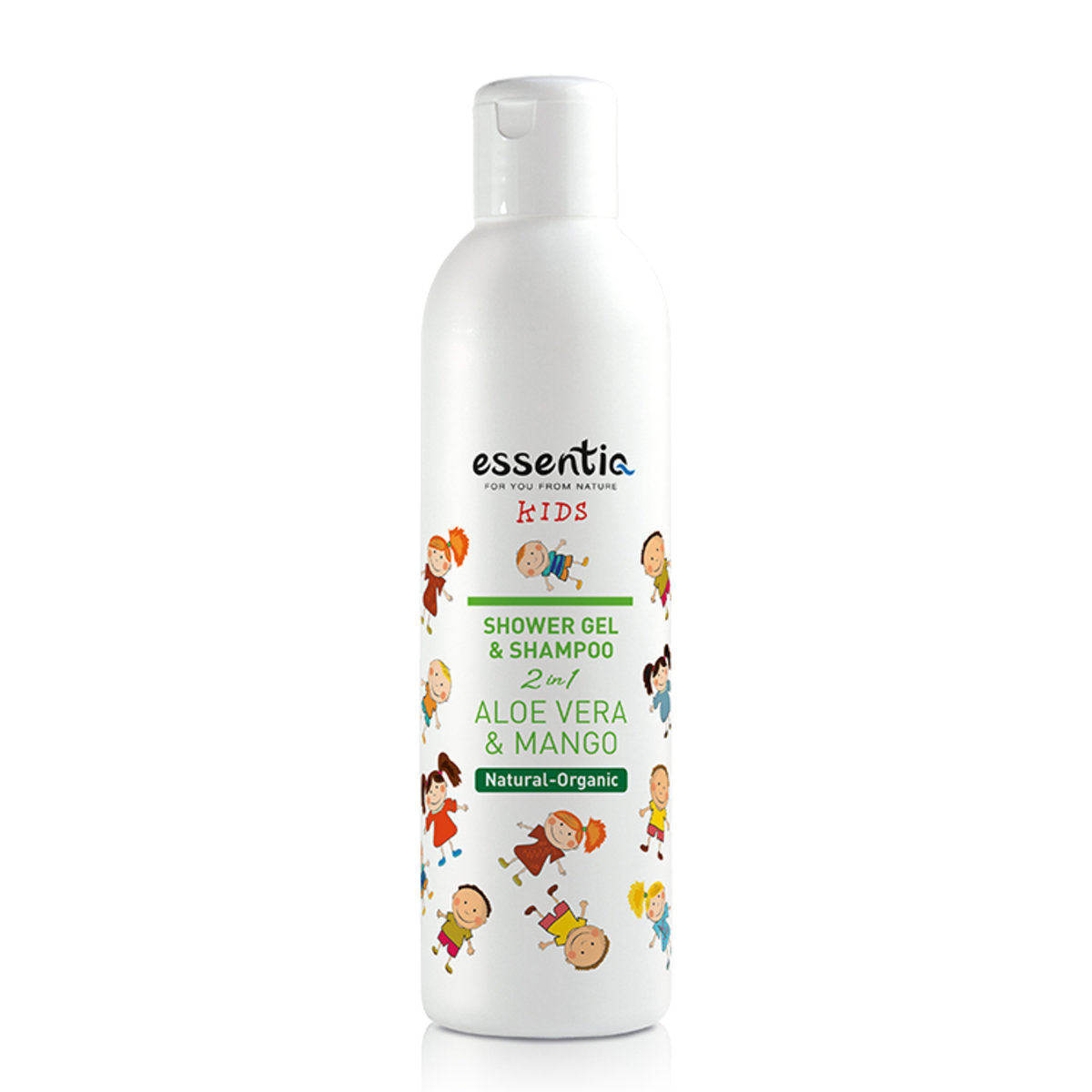 进口版essentiQ天然有机儿童芦荟和芒果二合一沐浴露洗发水250ml
