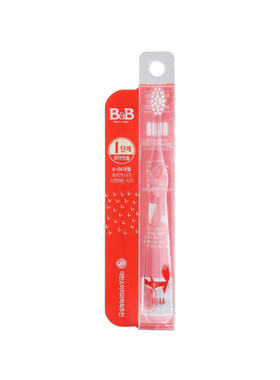 香港进口B&B x Muaa小狐狸幼儿牙刷阶段6-24个月抗菌圆形刷毛