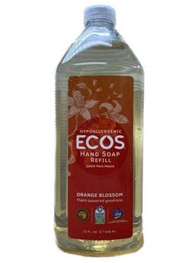 进口ECOS倍护环保洁手液香橙花946毫升有效杀菌家用清洁去污除菌