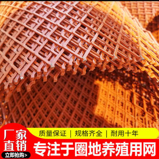 红色菱形网铁丝网果园围栏养殖网圈地网护坡防锈铁网喷浆网钢板网