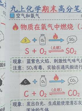 初中九化学学霸点总结易