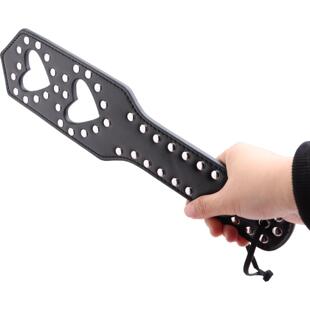 CBlack hollow double-layer love rivet skin SMO whip butt pun