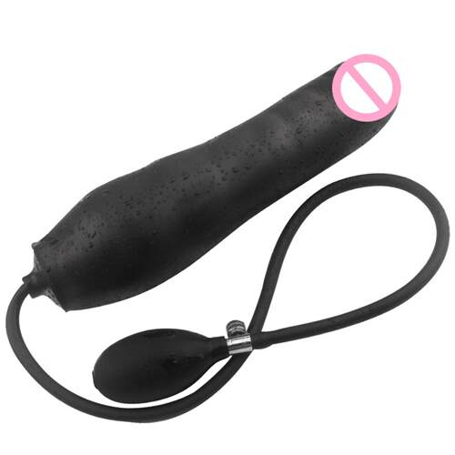 CInflatable anal plug phallic silicone posterior anus plug a